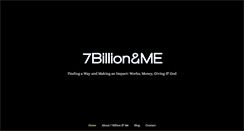 Desktop Screenshot of 7billionandme.org